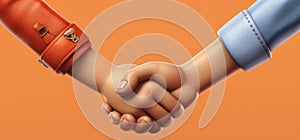 Businessman handshake for teamwork of business, successfully negotiate, partnership and business deal concept.