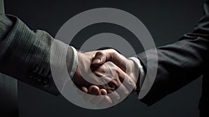 Businessman handshake for teamwork of business, successfully negotiate, partnership and business deal concept.