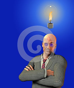 Businessman has Idea