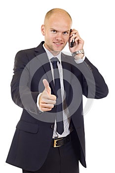 Businessman Having An Affirmative Attitude