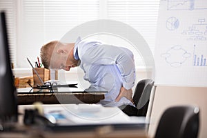 Businessman Having Back Pain