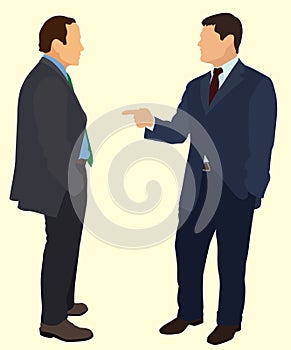 Businessman Having Conversation