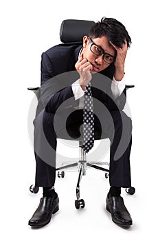 Businessman having stress