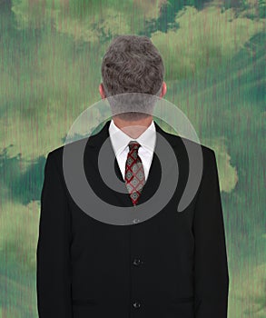 Businessman Head Backwards, Business, Sales