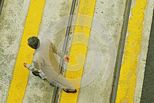 Businessman in a hurry