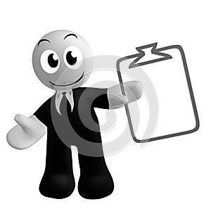 Businessman icon with schedule task symbol