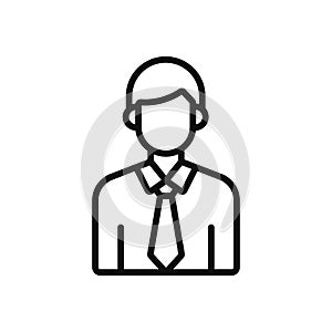 Businessman icon vector. Simple businessman sign in modern design style for web site and mobile app. EPS10