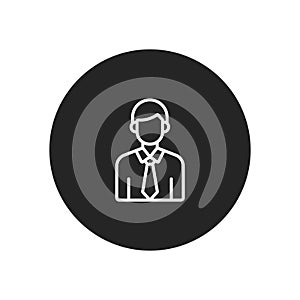 Businessman icon vector. Simple businessman sign in modern design style for web site and mobile app. EPS10