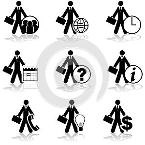 Businessman icons