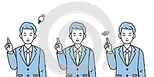 Businessman idea illustration