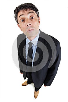 Businessman with an inquiring photo