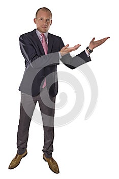 Businessman isolated on white background