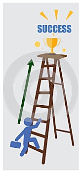 Businessman, Ladder of Success