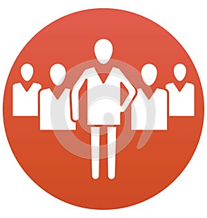 Businessman, leader Isolated Vector Icon can be easily edit and modify