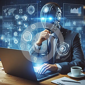 97 23. Businessman leveraging artificial intelligence