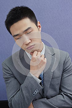 Businessman looking sad