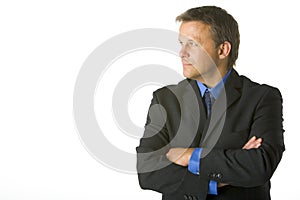 Businessman Looking Sideways