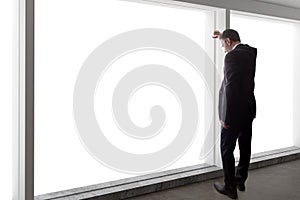 Businessman Looking Stressed By The Window
