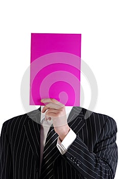 Businessman and magazine