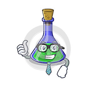 Businessman magic potion isolated in the cartoon