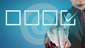 Businessman Making a Choice