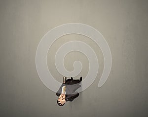 Businessman making a decision