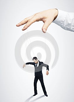Businessman marionette