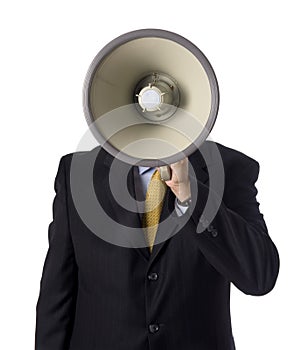 BusinessMan with Megaphone