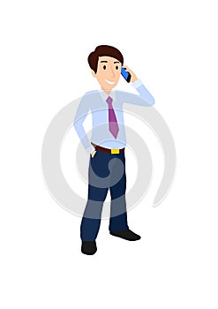 Businessman with a mobile phone