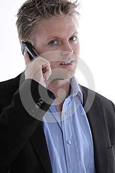 Businessman with mobile phone