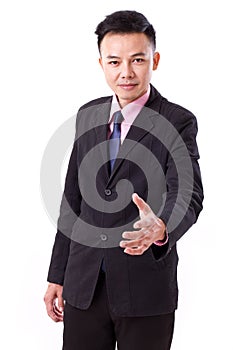 Businessman offering a hand shake