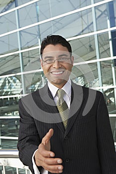 Businessman Offering Handshake