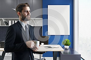 Businessman in office