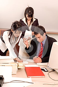 Businessman at office photo