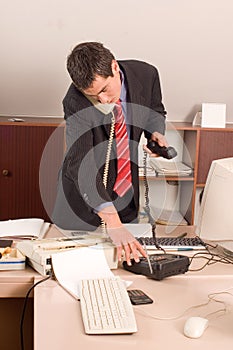 Businessman at office photo