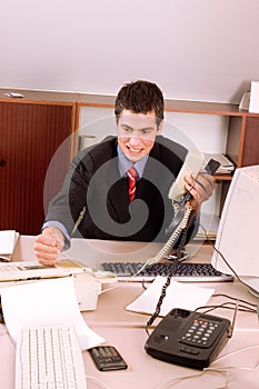 Businessman at office photo