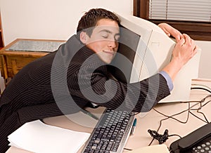 Businessman at office photo