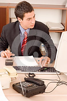 Businessman at office photo