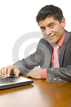 Businessman at office desk