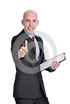 Businessman ok sign