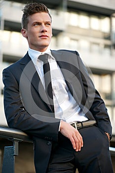Businessman Outside the Office