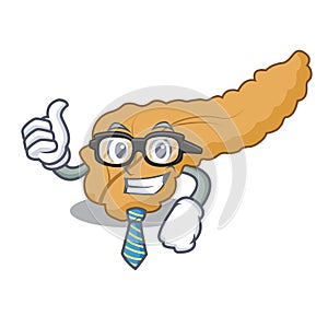 Businessman pancreas character cartoon style photo