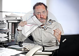 Businessman in Panic