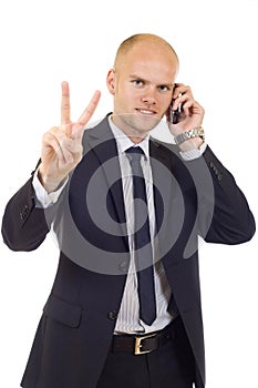 Businessman on the phone