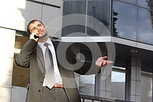 Businessman with phone
