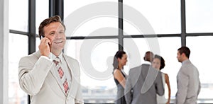 Businessman on the phone