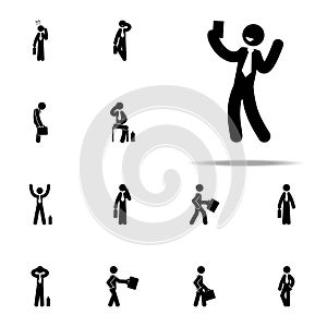 businessman, photo, selfie icon. Businessmen icons universal set for web and mobile