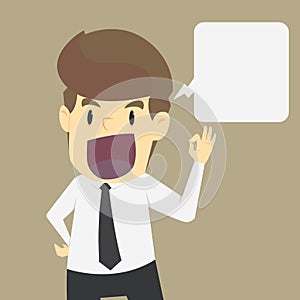 A businessman pleased with the proposal