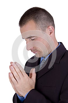 Businessman pray