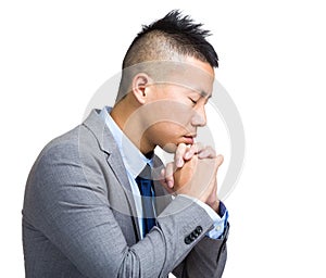 Businessman pray